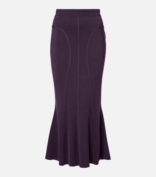 Peplum maxi skirt