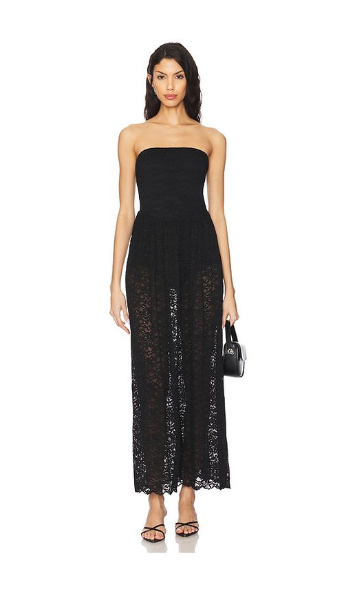 Show Me Your Mumu KLEID MIT NIEDRIGER  DIANA in Black. Größe XS. Also in L