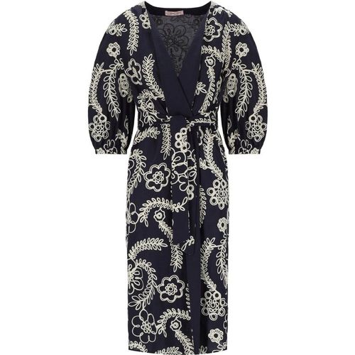 Traffic People Duster Blue Kimono