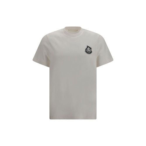 Logo-Embroidered Cotton T-Shirt — Beige