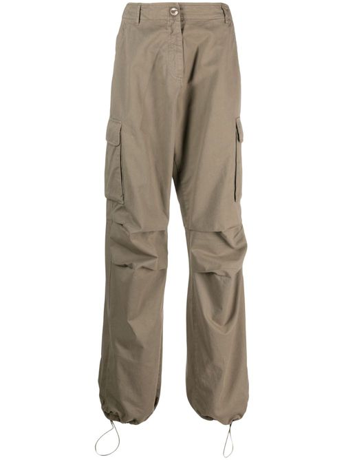 Cargo straight-leg trousers - Neutrals