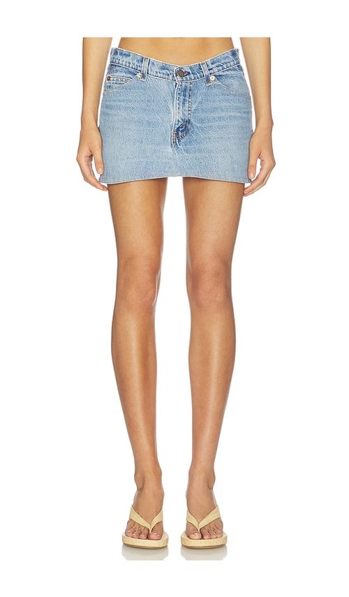 Aligrace Low Waist Micro Mini Skirt in Blue. - 23 also , 24, 25