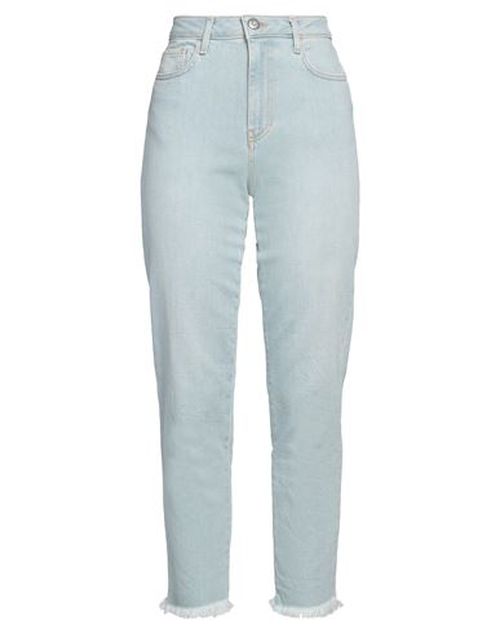 Woman Jeans Blue Size 28 Cotton, Elastane