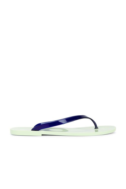 Christopher Esber Jo Flip Flop in Aloe & Ink - Green,Navy. 40 also