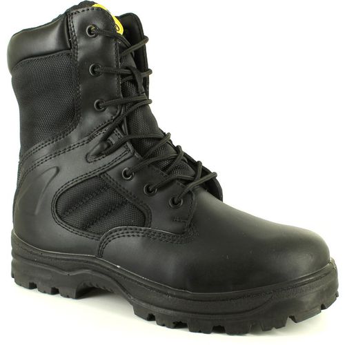 Tradesafe New Mens/Gents/Unisex Black Drill Steel Toe Cap Safety Boots Imitation Leather - Size 12 (UK Shoe)