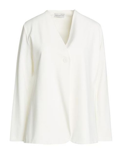 Woman Jacket White Size 6 Viscose, Polyamide, Elastane