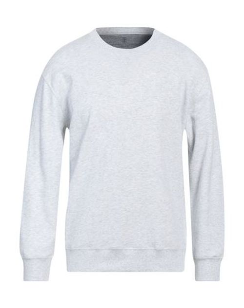 Man Sweatshirt Light grey Size S Cotton, Polyamide, Elastane
