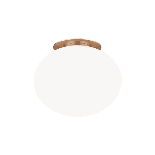 Aged Gold Brass One Light Wall Sconce Ceiling Mount from the Mayu Collection