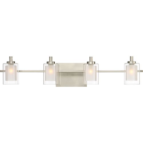 Quoizel Kolt 4-Light Bathroom Vanity Light in Brushed Nickel - KLT8604BNLED