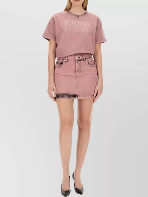 Moschino - short skirt with belt loops and pocket