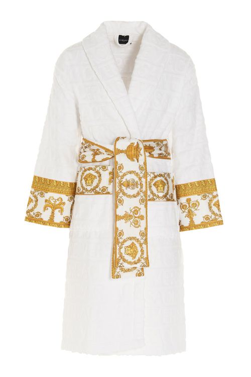 Embossed Logo Bathrobe