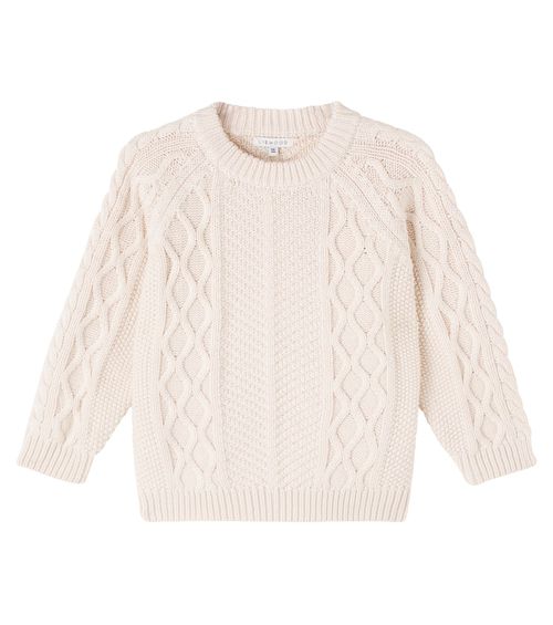 Callio cable-knit wool and cotton sweater