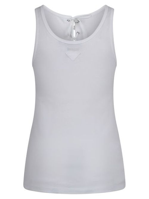 Prada | Prada Triangle-Patch Scoop Neck Tank Top | Realry