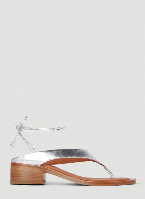 Lace Up Sandals - Woman Sandals Silver Eu