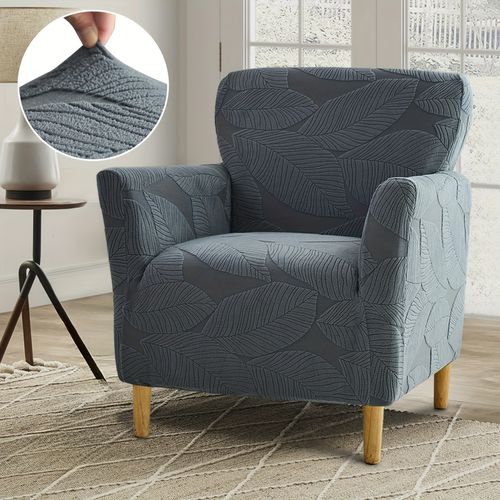 TEMU 1 pieza de para Sofá con de Hojas y Elástica para Sillas de un Solo Asiento - Cubierta Ajustable de Vellón Elástico Amigable para Mascotas con