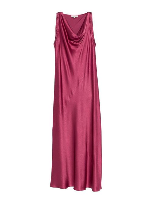 Marcus long dress with soft neckline