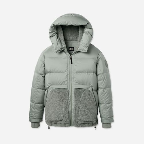 ® Men's MetroPeak Down Puffer Jacket Polyester in Grey Mist