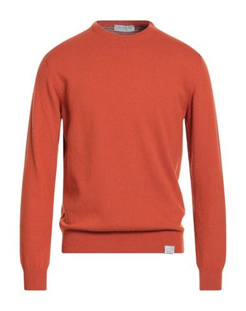 Man Sweater Rust Size XL Wool, Viscose, Cashmere, Polyamide