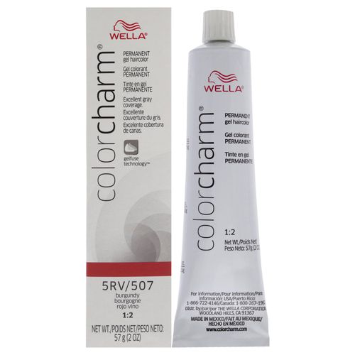 Color Charm Permanent Hair Color Gel - 5RV 507 Burgundy by for Unisex - 2 oz Hair Color