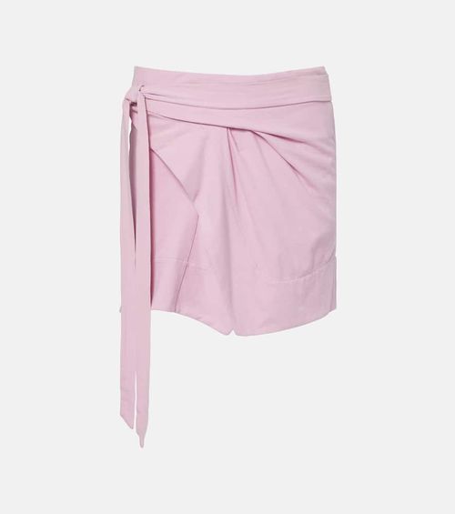 Berenice draped cotton wrap skirt