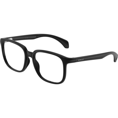 Moncler Uniseks Moncler ME3003 5001 Optische monturen Geïnjecteerd Zwart Transparant Kwadraat Normaa