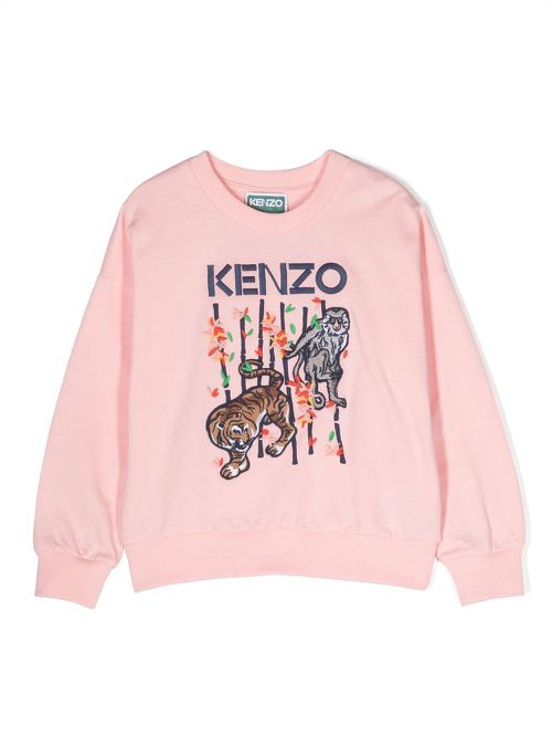 'Bamboo' cotton sweatshirt - Pink