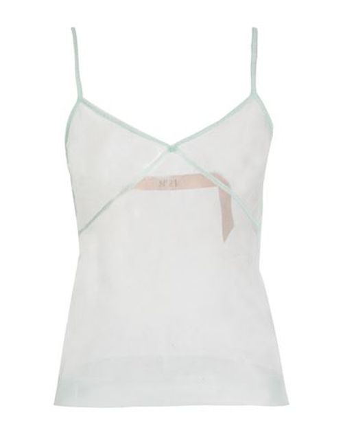 Woman Top Light green Size S Polyamide