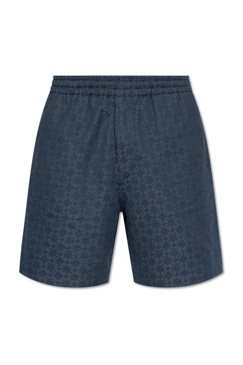 Monogrammed Elastic-waist Shorts