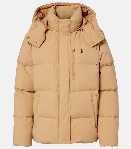 Quilted down jacket