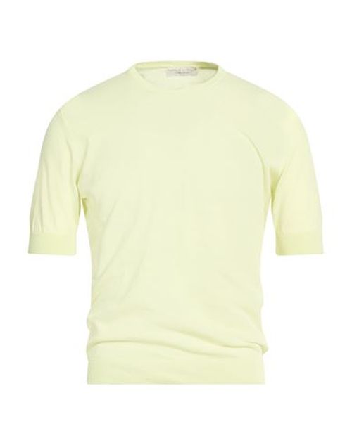 Man Sweater Pastel yellow Size 38 Cotton
