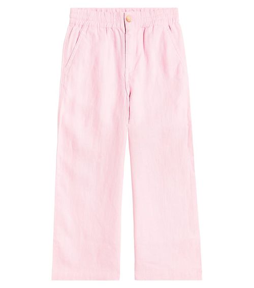 Linen wide-leg pants