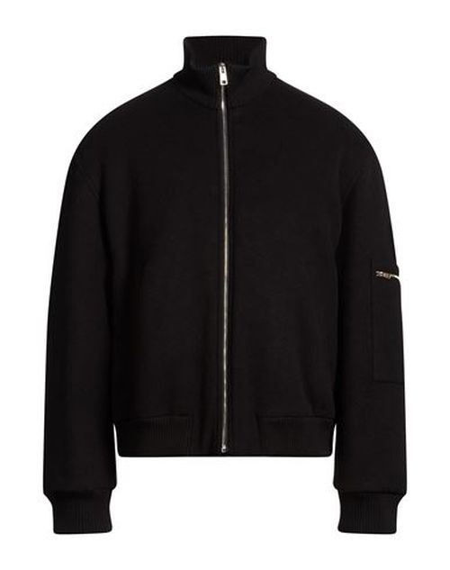 Man Jacket Black Size 38 Virgin Wool, Polyamide