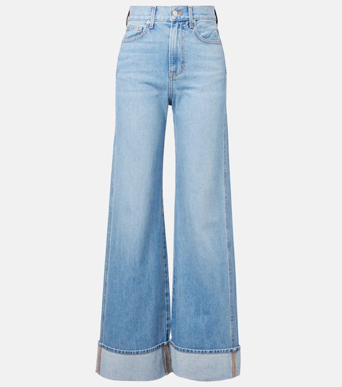 Veronica Beard Taylor high-rise wide-leg jeans