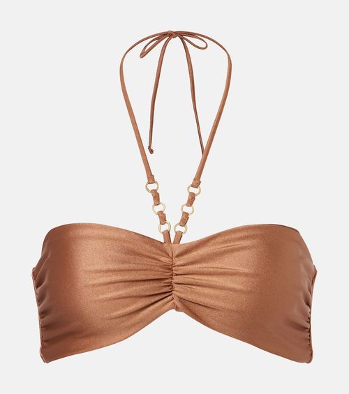 Zoe ruched bikini top