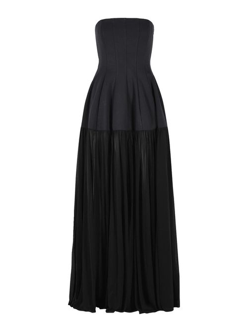 Sandrine Black Viscose Dress