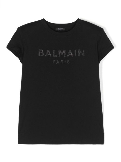 Logo-embellished crew-neck T-shirt - Black