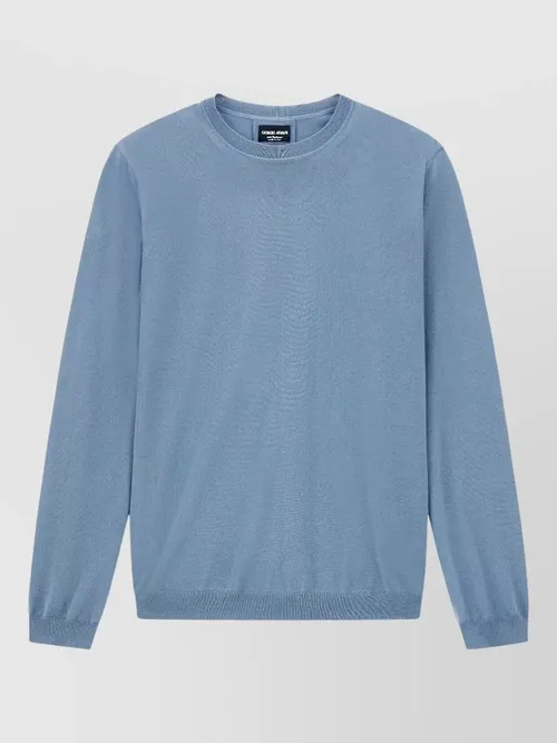 Giorgio Armani - crew neck knit sweater long sleeve