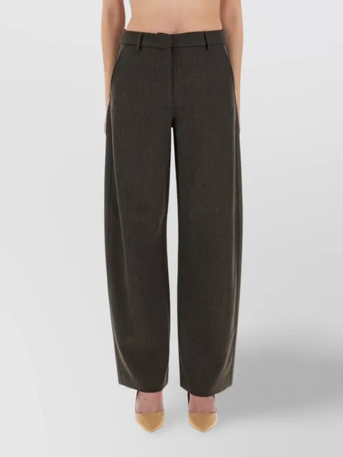 Moschino - wide leg trousers with pockets and loop