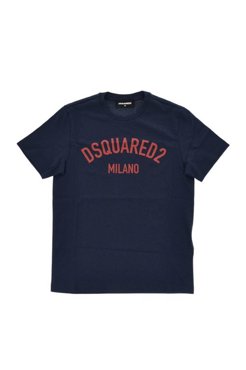 Boys Navy Blue Logo T-Shirt