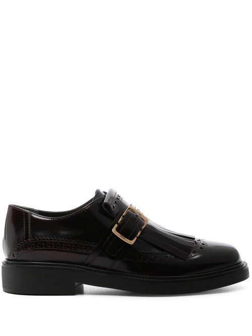 Monkstraps leather loafers - Purple