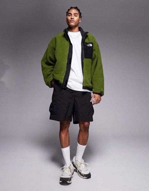 Yumiori Reversible Jacket in green and black-Gray