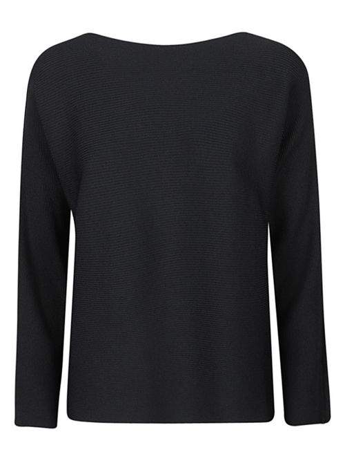 Navy Blue Ribbed Sweater