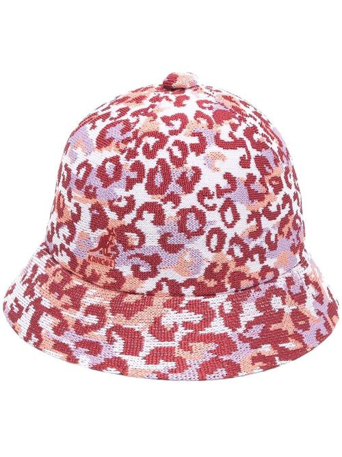 Leopard-print bucket hat