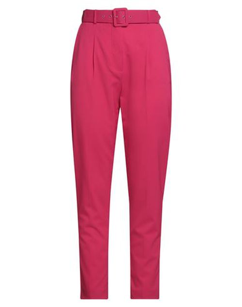Woman Pants Magenta Size 10 Polyester, Wool, Elastane