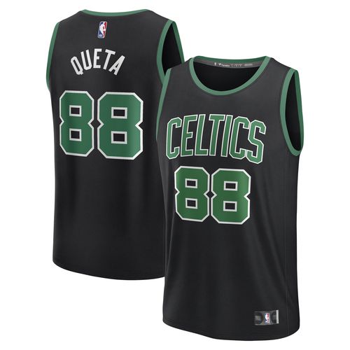 Men's Neemias Queta Black Boston Celtics Fast Break Replica Player Jersey