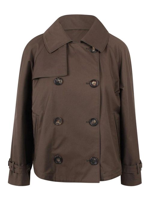 Waterproof short trench coat