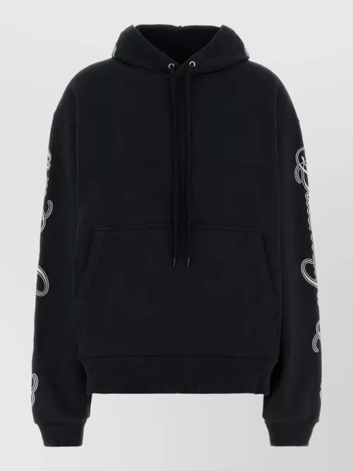 Balenciaga - cotton hooded sweatshirt oversize cut