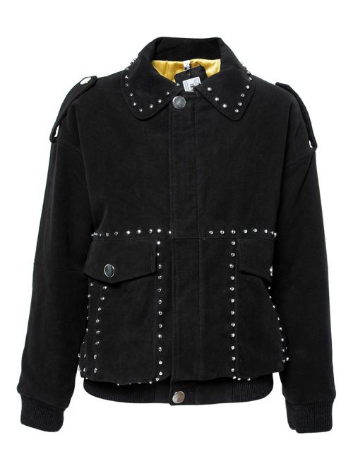 Stud-embellished jacket - Black