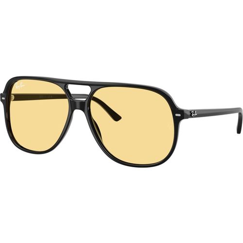 Ray - Ban Unisex Ray - Ban RB2198 BILL 901/R6 Sonnenbrillen Acetat Schwarz Gelb Quadratisch Norma