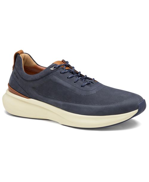 Men's Xc+ Declan U-Throat Round Toe Cushioned Shoes - Navy Waterproof Nuback